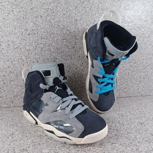 Nike Air Jordan 6 Retro Tech Chrome Sneakers 7Y Shoes